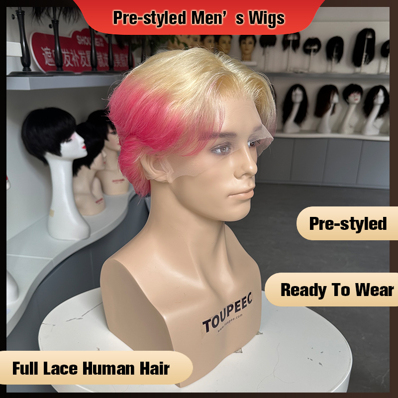 Peluca de cabello humano prees - Men Fashion Hair Style reseña y precio