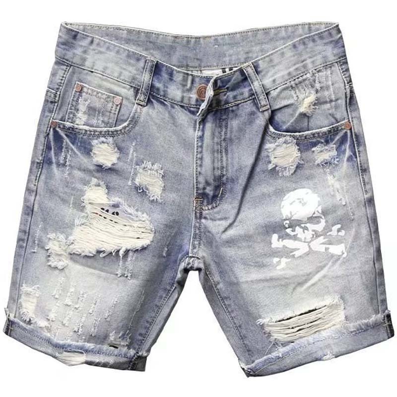 Pantalones vaqueros cortos ras - Men Fashion Jeans reseña y precio